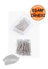 Wuvera Gümüş Eşarp ve Şal İğnesi - 50 Adet Pratik ve Dayanıklı