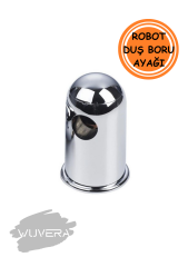 Wuvera Krom Kaplama Tepe Yağmurlama Duş Seti Robotu - Duvara Montaj Aparatı ve Yedek Parça (1 Adet)