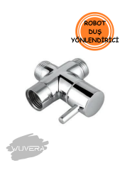 Wuvera Yağmurlama Tepe Robot Duş Yönlendiricisi - İç ve Dış 1/2 Bağlantı Aparatı (1 Adet)