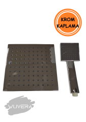 Wuvera Robot Duş Başlık Seti – Krom Kaplama Yağmurlama Duş Sistemi