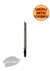 Wuvera Dekupaj Metal Testere – 1 Adet, Sert Metal Kesimlerine Uygun Hassas Bıçak