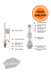 WUVERA Rezervuar Basmalı İç Takım Klozet Sifon İç Takımı