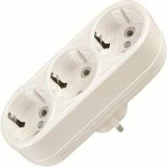 Wuvera 3'lü Topraklı Gölyat Grup Priz – Güvenli ve Dayanıklı Elektrik Kullanımı