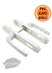 Wuvera PVC Kapı Kolu Takımı – Sert Plastik, Vidalı Montaj ile Pratik Kullanım