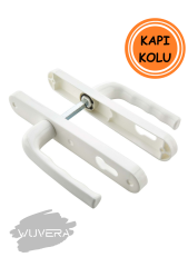 Wuvera PVC Kapı Kolu Takımı – Sert Plastik, Vidalı Montaj ile Pratik Kullanım
