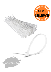 Wuvera 3,6 x 150 mm Beyaz Cırt Kelepçe – Pratik ve Güvenli Sabitleme Çözümü