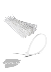 Wuvera 3,6 x 150 mm Beyaz Cırt Kelepçe – Pratik ve Güvenli Sabitleme Çözümü