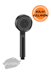 Wuvera Turbo Fan 5 Fonksiyonlu Su Tasarruflu Duş Başlığı – Yüksek Basınç ve Ayarlanabilir Akış
