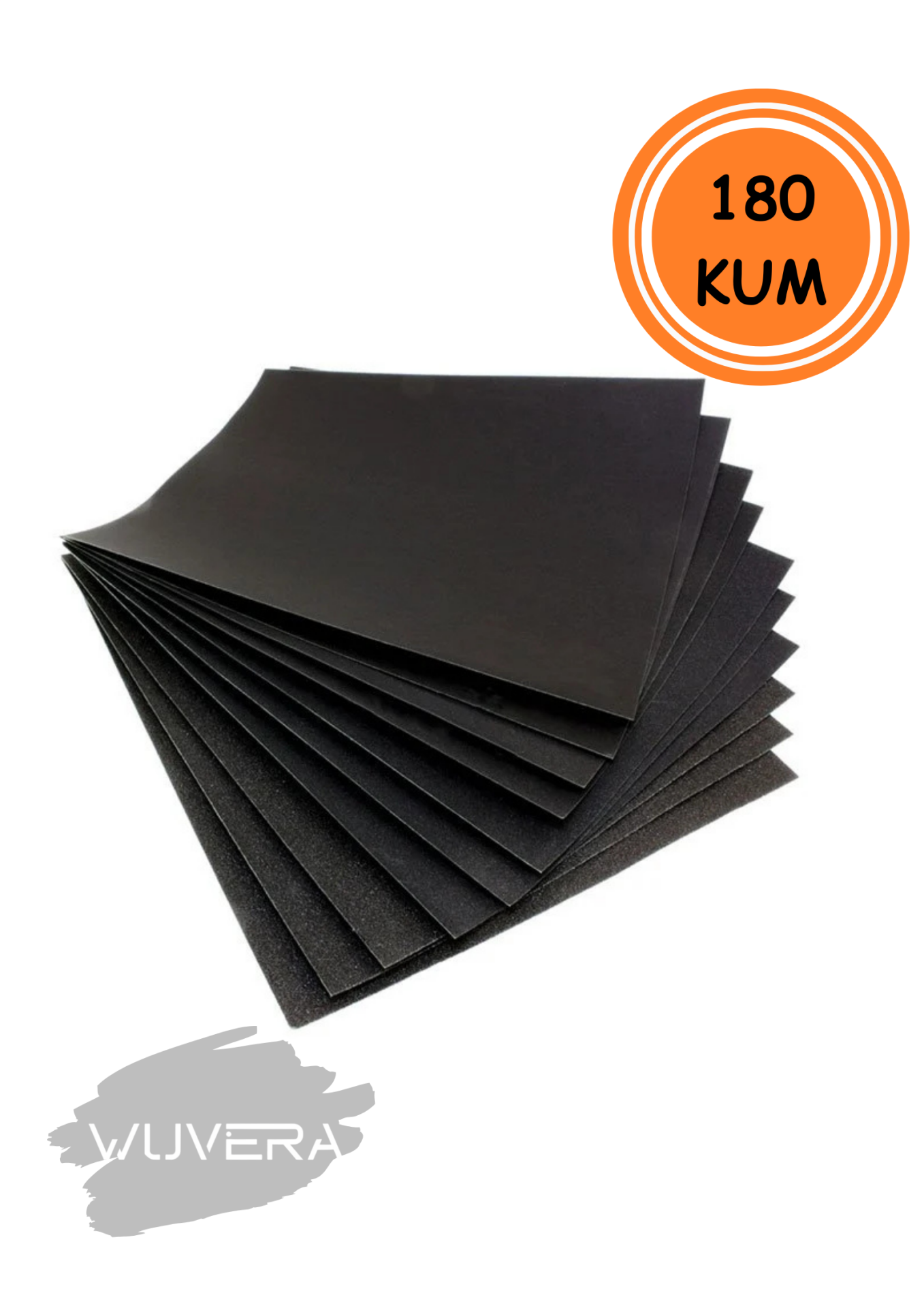 Wuvera 180 Kum Su Zımpara – İnce Zımparalama ve Yüzey Hazırlığı İçin İdeal (1 ADET)