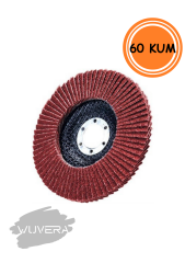 Wuvera 115 mm 60 Kum Flap Zımpara – Orta Kalınlıkta Aşındırıcı Zımpara Diski 1 ADET