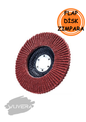 Wuvera 115 mm 60 Kum Flap Zımpara – Orta Kalınlıkta Aşındırıcı Zımpara Diski 1 ADET