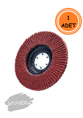 Wuvera 115 mm 40 Kum Flap Zımpara – Güçlü ve Dayanıklı Yüzey İşleme Diski 1 ADET