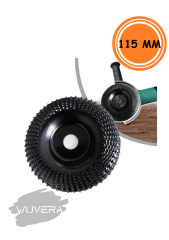 Wuvera 115 mm Ahşap Ağaç Torpu – Disk Tip Zımpara Uç, Taşlama Uyumlu