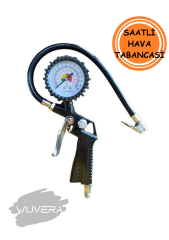 Wuvera Hava Saatli Şişirme Tabancası – Kesin Basınç için Hassas Manometre