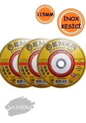 Wuvera 115 mm İnox Kesici – Metal ve Paslanmaz Çelik İçin Güçlü Performans 1 ADET