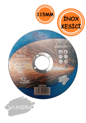 Wuvera 115 mm İnox Kesici – Metal ve Paslanmaz Çelik İçin Güçlü Performans 1 ADET