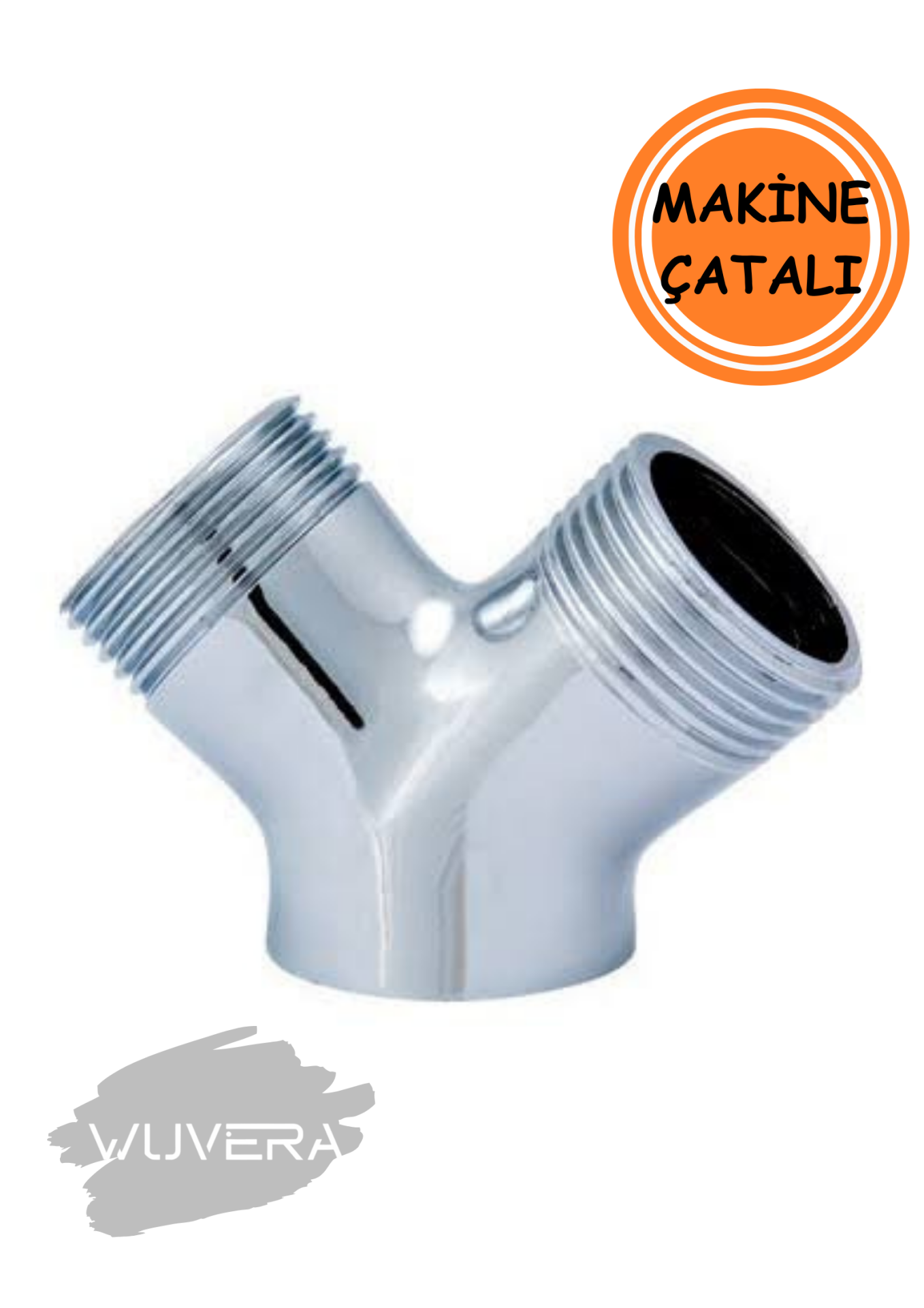 Wuvera Çift Çıkışlı Musluk Aparatı – Çamaşır ve Bulaşık Makinesi Uyumlu