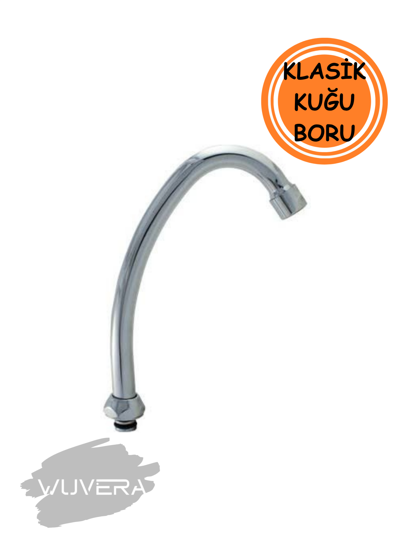 Wuvera Kuğu Tip Batarya Borusu – Klasik, Uzun Tip, Parlak ve Dayanıklı