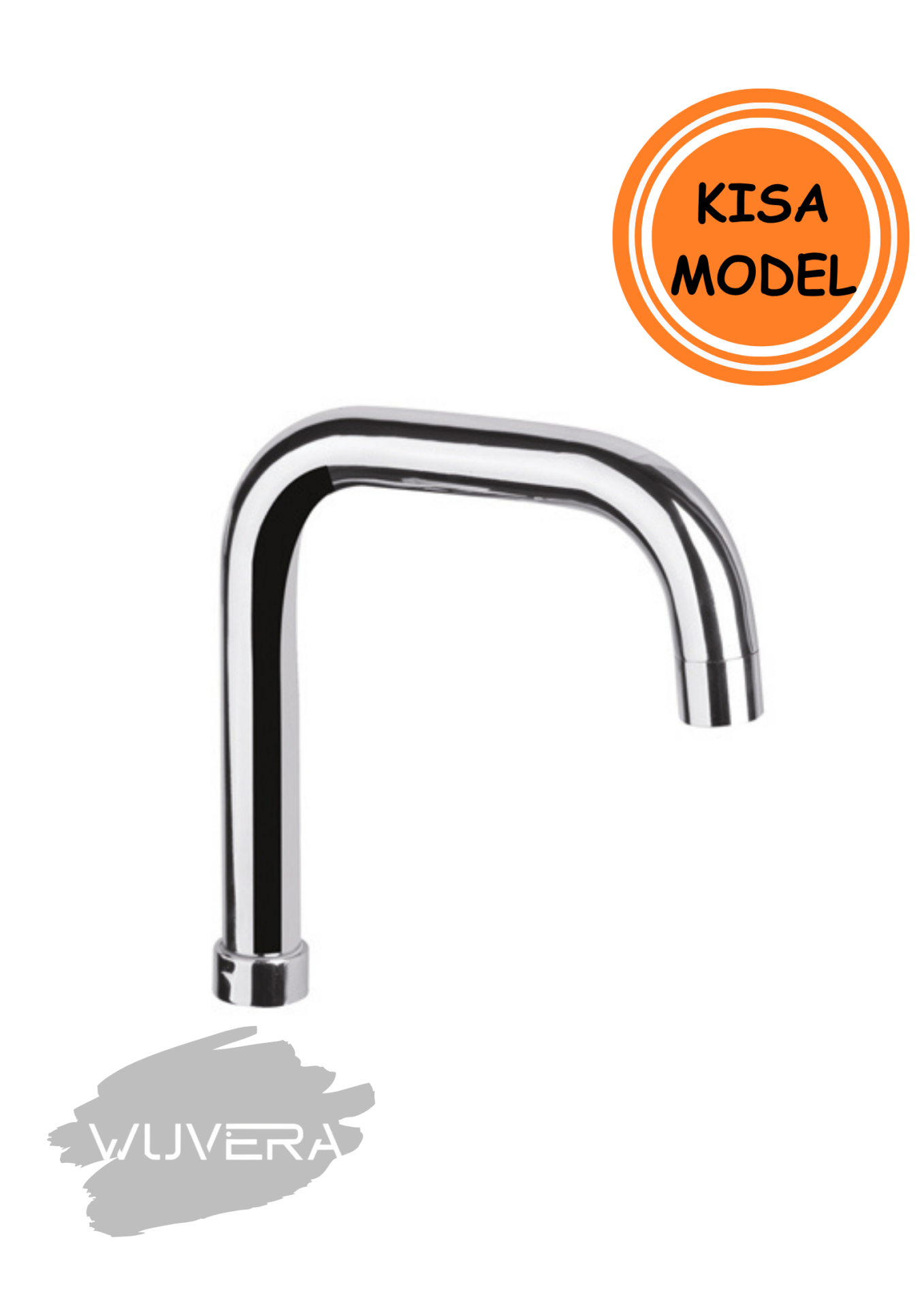 Wuvera L Boru Eviye Musluk Başlığı – Krom Kaplama, Sızdırmaz, Aç-Kapa Uyumlu KISA TİP