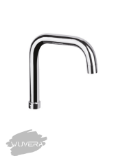 Wuvera L Boru Eviye Musluk Başlığı – Krom Kaplama, Sızdırmaz, Aç-Kapa Uyumlu KISA TİP
