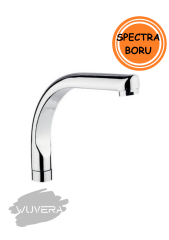 Wuvera Krom Lavabo/Mutfak Bataryası Borusu – Yandan Aplik Borulu, Dayanıklı ve Estetik Tasarım KISA TİP