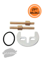 Wuvera Çiftli Ay Musluk Bağlantı Takımı – Paslanmaz, Dayanıklı, Sızdırmaz Montaj Elemanı