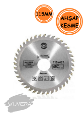 Wuvera 115 mm 40 Diş Elmas Uçlu Kesici – Ahşap, Sunta ve Parke İçin Uygun