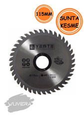 Wuvera 115 mm 40 Diş Elmas Uçlu Kesici – Ahşap, Sunta ve Parke İçin Uygun