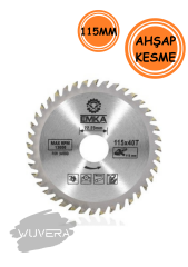 Wuvera 115 mm 40 Diş Elmas Uçlu Kesici – Ahşap, Sunta ve Parke İçin Uygun