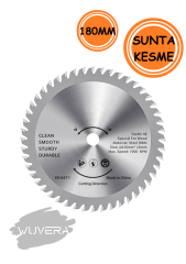 Wuvera 180mm Elmaslı Ahşap Kesme Diski – Güçlü Kesim, Temiz Sonuçlar