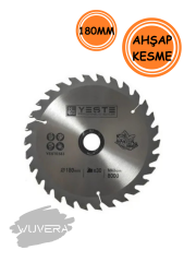 Wuvera 180mm Elmaslı Ahşap Kesme Diski – Güçlü Kesim, Temiz Sonuçlar