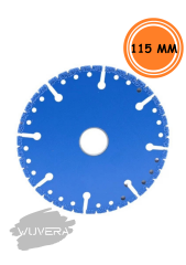 Wuvera Çok Amaçlı 115 mm Kesici Disk – Metalden Plastiğe Geniş Yüzeyler İçin Keskin ve Dayanıklı Kesim Diski