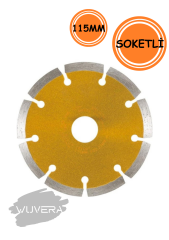 Wuvera 115 mm Elmas Kesici Disk – Beton, Mermer, Granit ve Taş Kesimi İçin Dayanıklı Kesme Taşı