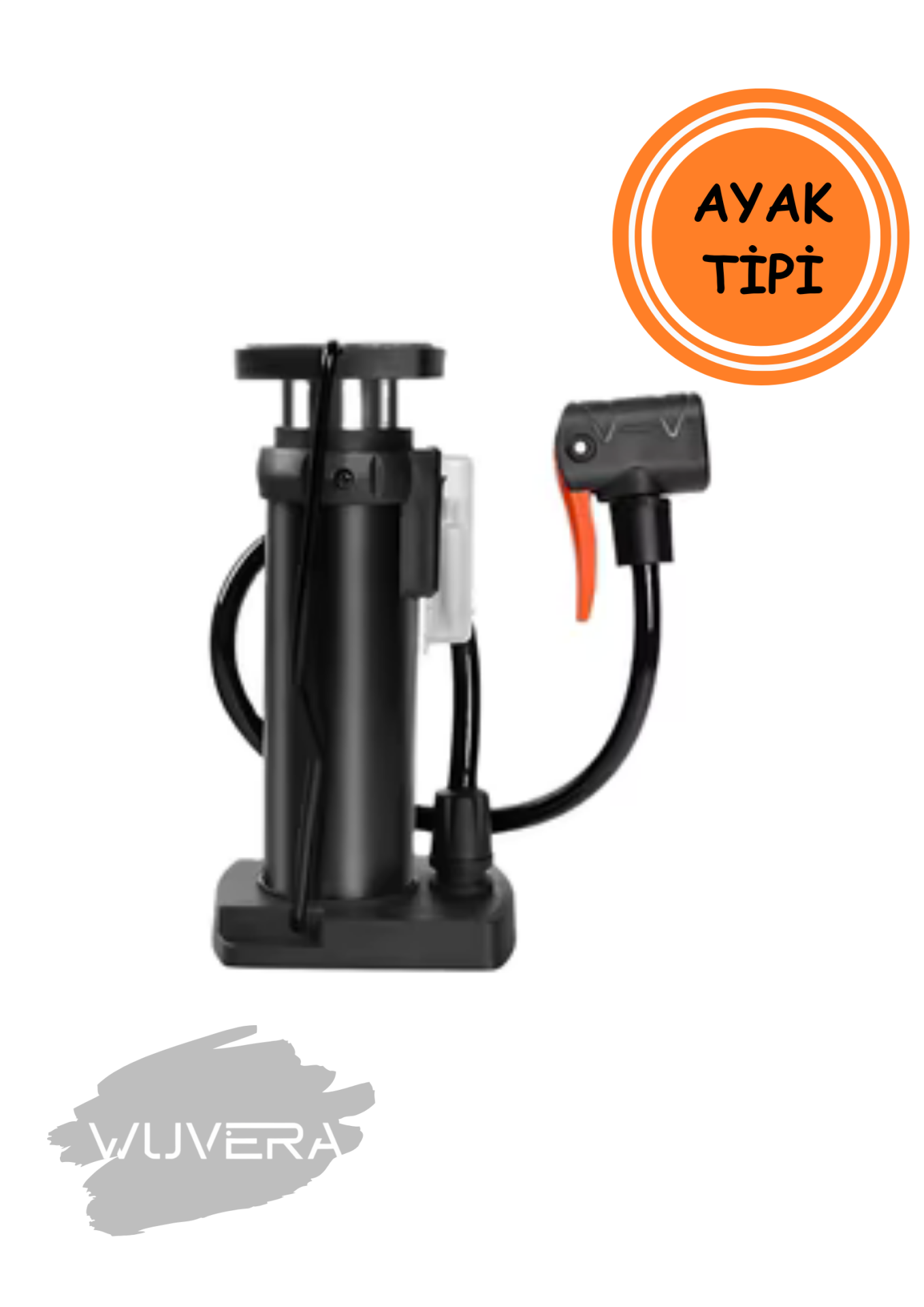 Wuvera Küçük Ayak Tipi Pompa – Pratik, Dayanıklı ve Portatif Şişirme Pompası
