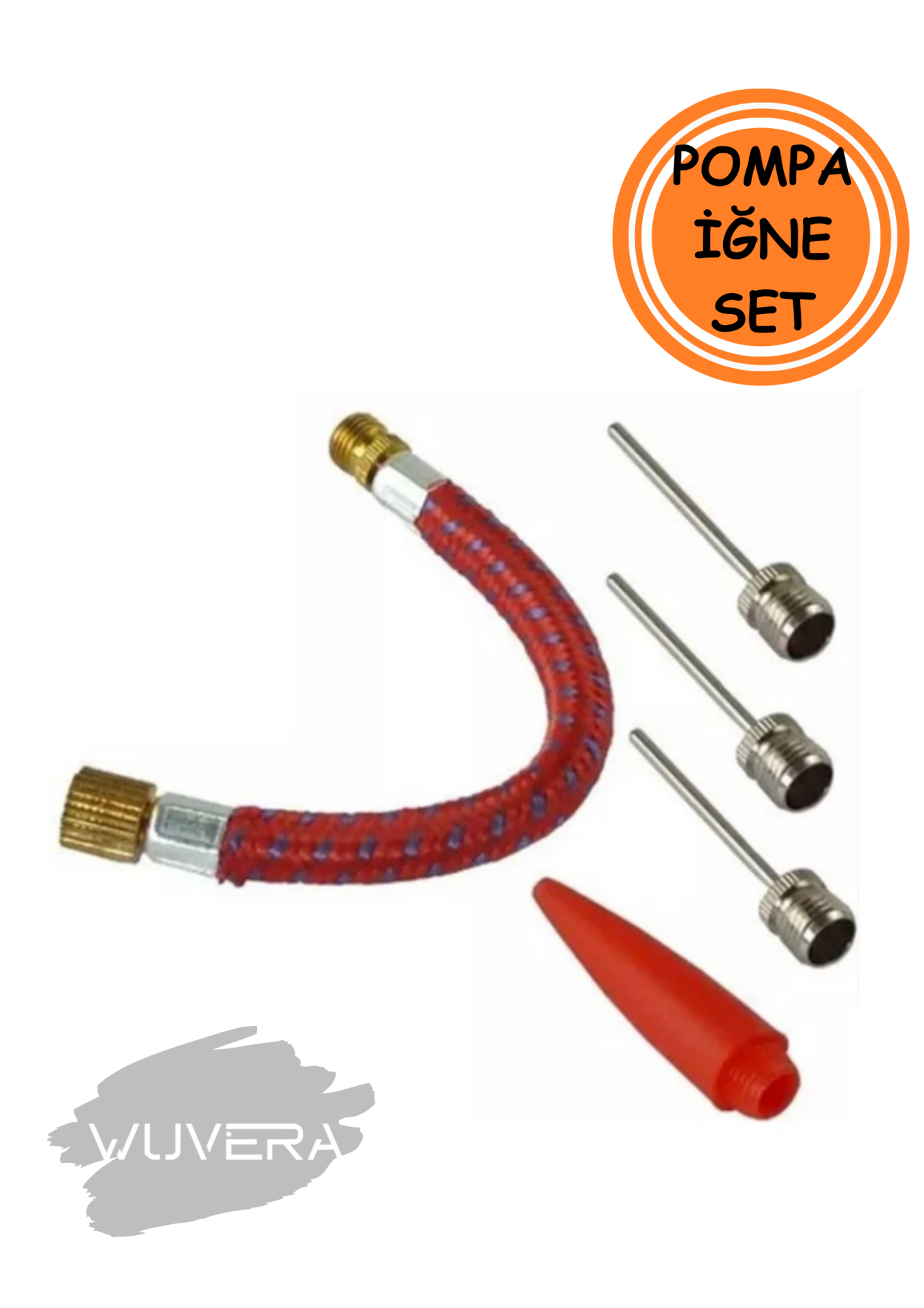 Wuvera 5 Parça Pompa İğne Seti – Top ve Balon Şişirme İçin Pratik Aksesuar