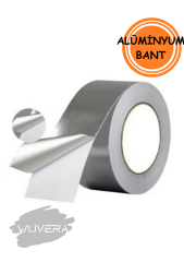 Wuvera 20 Metre Yanmaz Alüminyum Tamir Bandı – Yüksek Isıya Dayanıklı Folyo Rulo