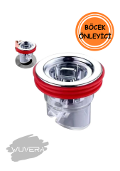 WUVERA Anti Koku Önleyici - Duş Yer Sifonu Geri Akış Önleyici - Gider Pis Koku Önceliyici - Böcek Önleyici