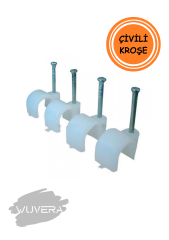 Wuvera No:4 Çivili Kroşe – Kablolarınız İçin Pratik ve Dayanıklı Çözüm!