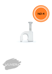 Wuvera No:4 Çivili Kroşe – Kablolarınız İçin Pratik ve Dayanıklı Çözüm!