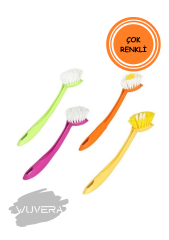 Wuvera Lavabo ve Küvet Fırçası – Sert Kılları ile Güçlü Temizlik!