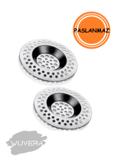 Wuvera Paslanmaz Çelik Lavabo Gider Süzgeci – 2'li Set