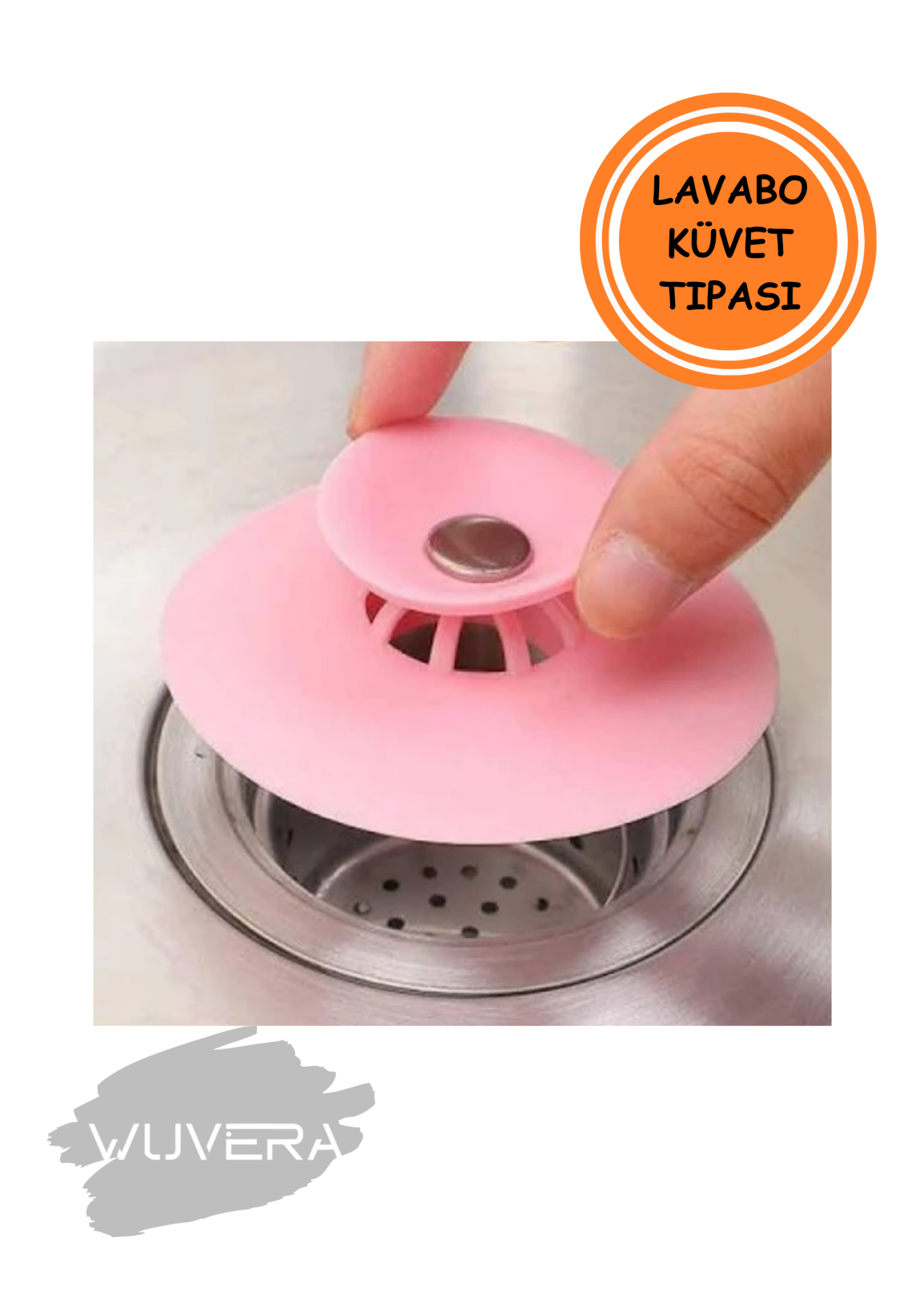 Wuvera Süzgeçli Lavabo ve Küvet Gider Filtresi – Tıkanıklık Önleyici
