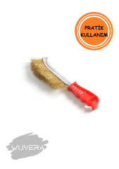 Wuvera Plastik Saplı Tel Fırça – Mangal ve Izgara Temizleme Fırçası