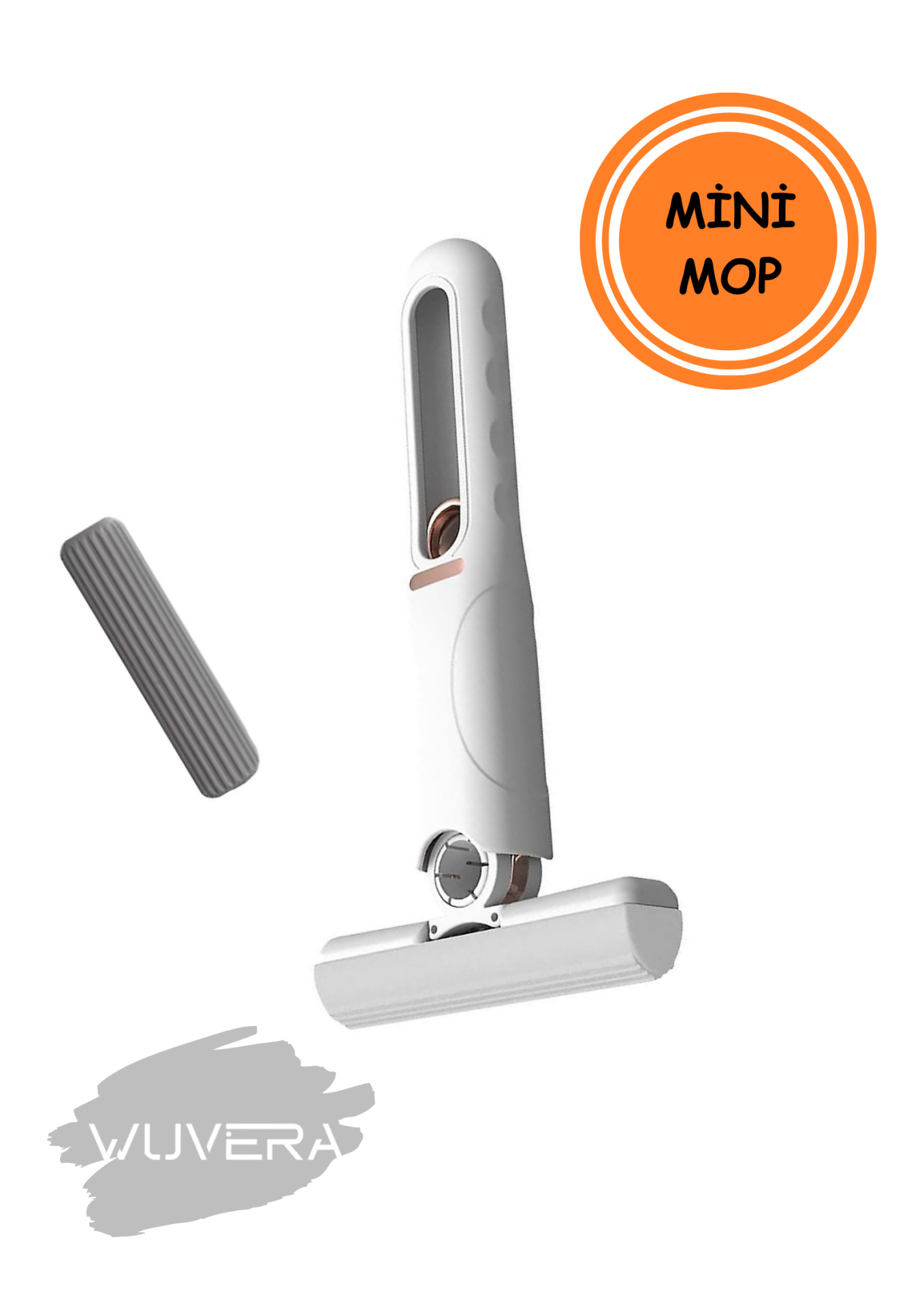 Wuvera Taşınabilir Mini Mop Temizlik Paspası – 180 Derece Döner Başlıklı Pratik Temizlik Aparatı