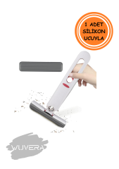 Wuvera Taşınabilir Mini Mop Temizlik Paspası – 180 Derece Döner Başlıklı Pratik Temizlik Aparatı