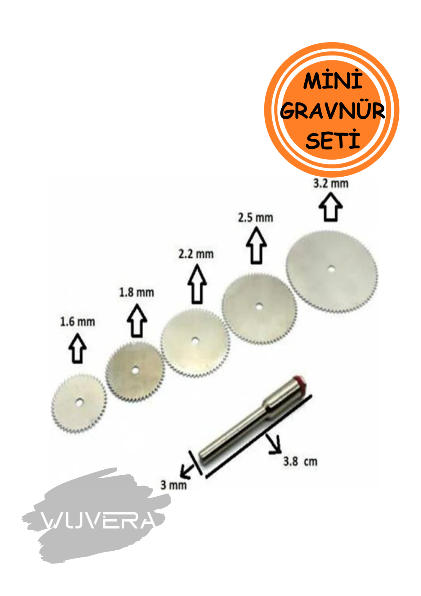 Wuvera 6 Parça Ahşap Mini Matkap Testere Ucu Ağzı Seti – Ahşap İşleriniz İçin Pratik ve Çok Yönlü Çözüm