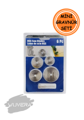 Wuvera 6 Parça Ahşap Mini Matkap Testere Ucu Ağzı Seti – Ahşap İşleriniz İçin Pratik ve Çok Yönlü Çözüm