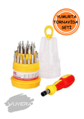 Wuvera 31 Parça Mini Tornavida Seti – Profesyonel ve Pratik Tamirat Çözümü