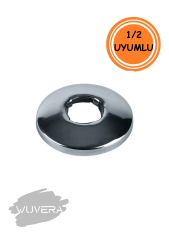 WUVERA Musluk Rozeti Aynası 1/2 Parlak